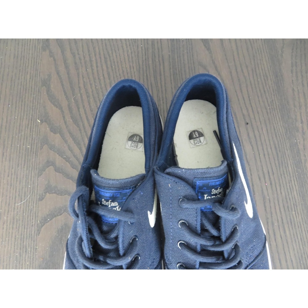 Nike SB Stefan Janoski Shoes Boys 6 Blue Skateboarding Sneakers 525104-412 - Picture 3 of 10